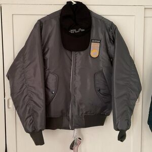 Atlas movie bomber jacket, men’s S. Hat included as a bonus. Tags attached.